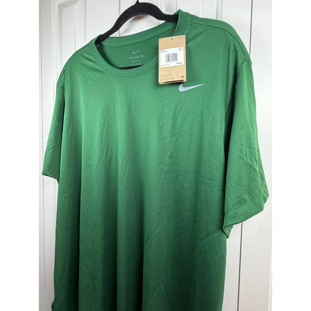 Nike Mens Dri-FIT Training Tee Green Short Sleeve Athletic Shirt 3XL, NWT